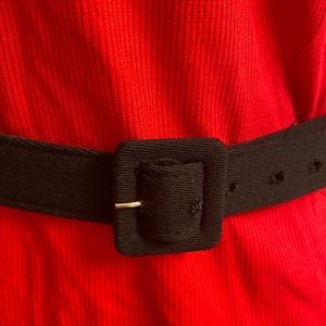 1980s Belt Size 8 Black, Vintage